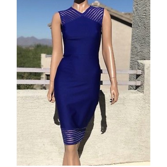 ted baker electric blue dress